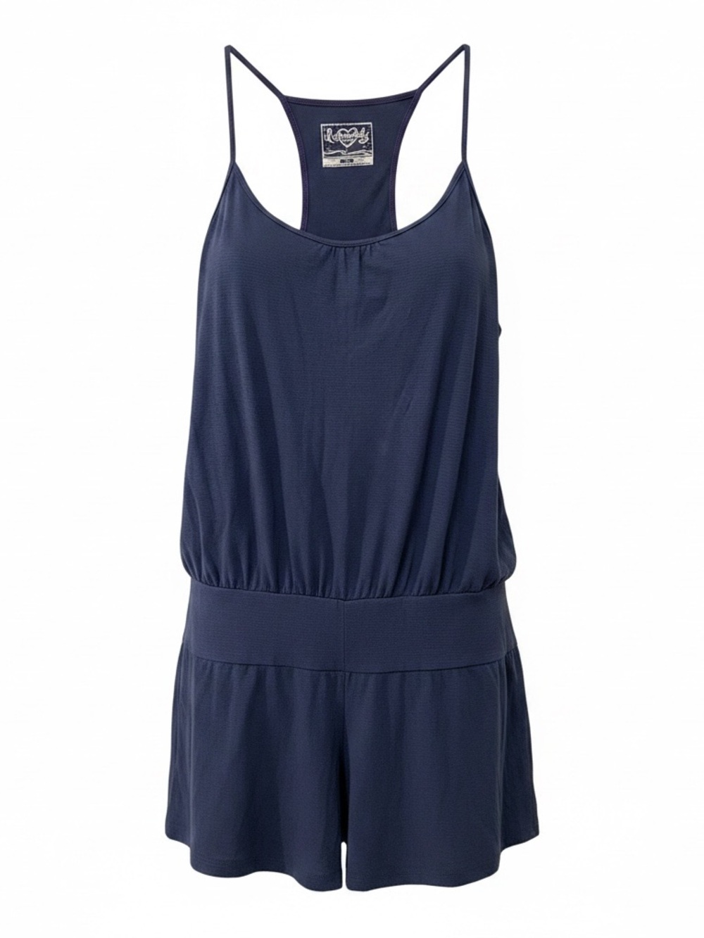 Free People Intimately Navy Blue Racerback Romper NWT